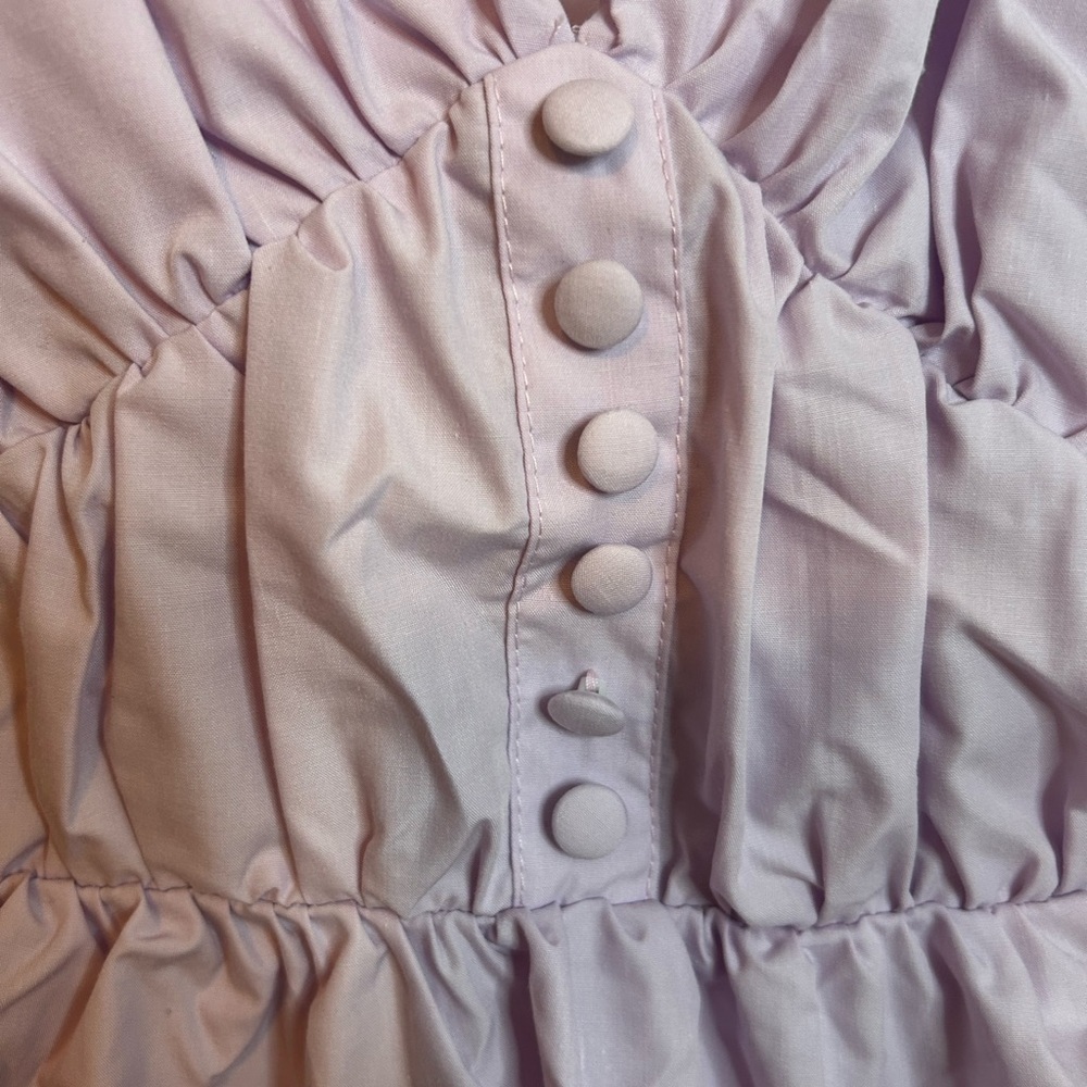 NWT Ina Lavender Ruffle Tie Back Top - Picture 7 of 8
